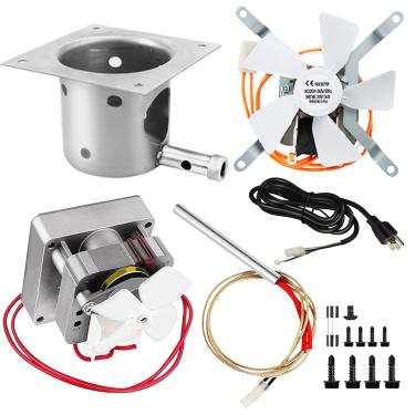 Imagem de Unidanho Peças de substituição para grelha de pellets para Traeger Pit Boss Recteq Pitboss REC TEC Ventilador de indução de defumador de madeira Motor de incêndio Panela de Queimadura Hot Rod Ignitor