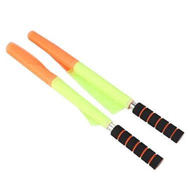 Imagem de Cocoarm Futebol Árbitro Bandeira Futebol Linesman Bandeira Assistente Árbitro Bandeira Pano Impermeável Aço Inoxidável Rod Esponja Lidar Com Carry Bag para Match Training Sports