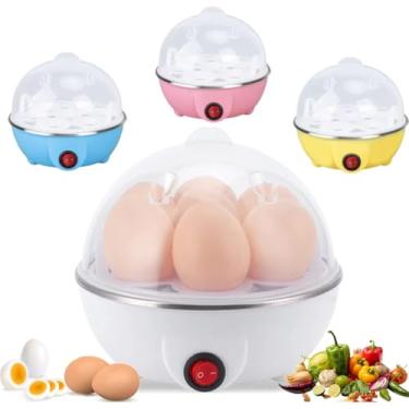 Imagem de Cozedor Elétrico de Ovos a Vapor 110V – Capacidade para 7 Ovos, Desligamento Automático e Copo Medidor