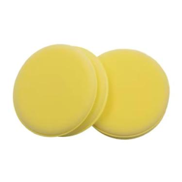 Imagem de Kit com 06 esponjas para lavagem ou aplicação de cera automotiva.(3 AMARELA)