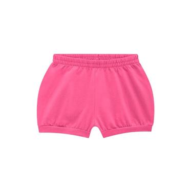 Imagem de Shorts Básico Bebê Unissex em Malha - Rosa - Brandili