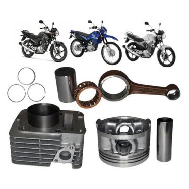 Imagem de Kit Cilindro Mahle+Kit Biela Yamaha YBR 125 E 0.1 L 2V 2008 A 2016 - M