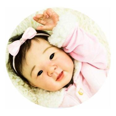 Imagem de  Bebe Reborn Menina Japonesa Real   Fio A Fio Com Enxoval  - Ana dolls