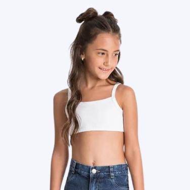 Imagem de Top Infantil Menina Kyly 107638 Branco, Preto, 10