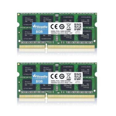 Imagem de Kit RAM para laptop Wlizedle DDR3/DDR3L de 16 GB (2x8 GB) 1600 MHz