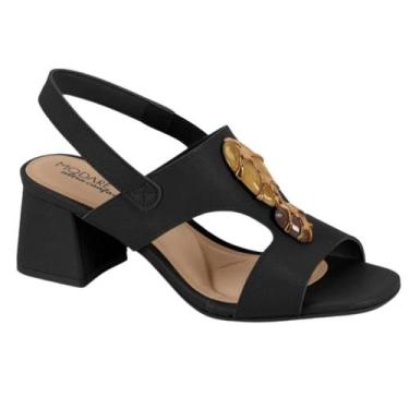 Imagem de Sandália modere salto bloco ultraconforto 7172.127 - Modare, Preto, 35