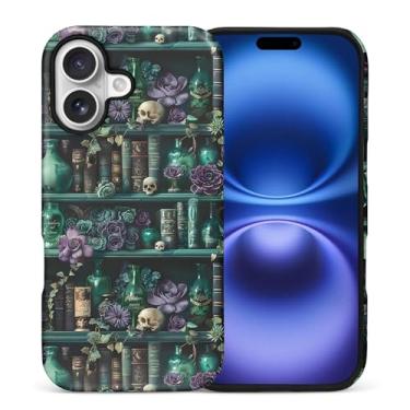 Imagem de DAIZAG Capa para iPhone EEE, linda capa de telefone para meninas e mulheres, capa protetora à prova de choque resistente a arranhões - The Magician's Bookshelf