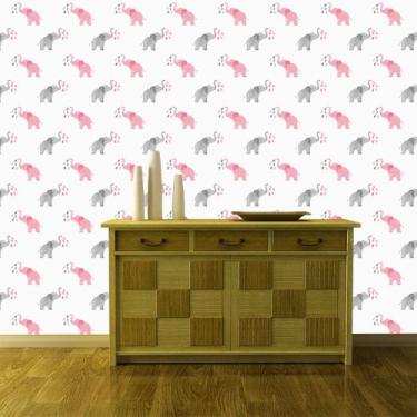 Imagem de Papel de Parede Adesivo - Elefantes - Animais - 086pps - Allodi