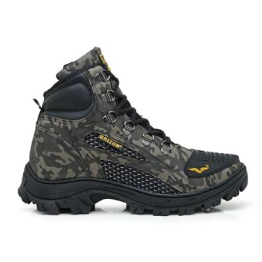 Imagem de Bota Coturno Adventure Original Brizon Impermeável Palmilha em Gel Confort Estilosa e Resistente (Camuflada, BR, Adulto, Numérico, 40)