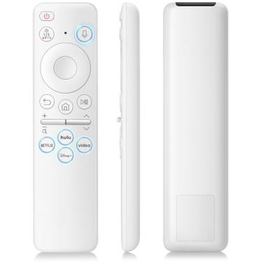 Imagem de Controle remoto de voz recarregável para Samsung-TV-controle remoto de substituição compatível com Samsung Smart Solar Frame QLED Curved Crystal UHD OLED TVs