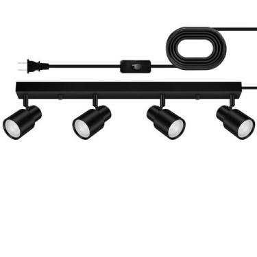 Imagem de Iluminação de trilhos Bricosmocon 23 LED para teto, refletor de 4 vias