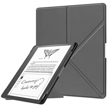 Imagem de Capa para Kindle Scribe 2022 (10.2”),Suporte dobrável com função de despertar/repouso automáticov - Gray