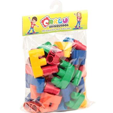 Imagem de Carlu Brinquedos - Conectando Formas Jogo de Construção, 5+ Anos, 40 Peças, Multicolorido, 1932