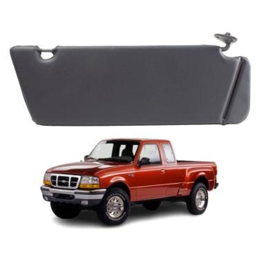 Imagem de Quebra Sol Com Bolsa Ranger 97-12 Cinza Lado Direito