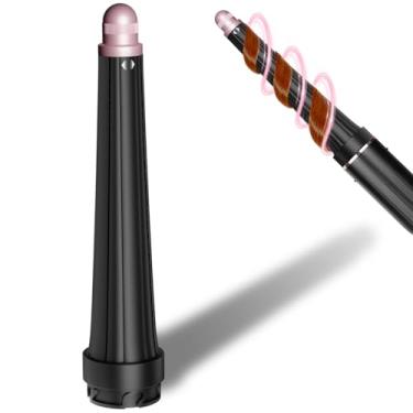 Imagem de AFDD Barril Largo para Rizar – Accesorio Compatible con Shark FlexStyle, Rizador Cónico de 0,78-1,4 Pulgadas para Cabello, Compatible con Shark FlexStyle HD435/430, Barril Auto-rizador con Doble Dirección de Rizo, Negro Oro Rosa