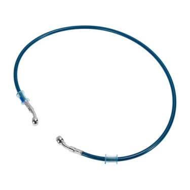 Imagem de Partuto Linha de mangueira de óleo de embreagem de freio de motocicleta de 90 cm com fio de aço inoxidável trançado PU linha de freio hidráulico de motocicleta para motocicletas Dirt Bikes azul