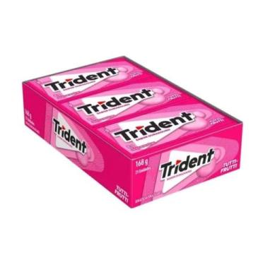 Imagem de Chiclete Trident Sabor Tutti Frutti, Display com 21 Unidades