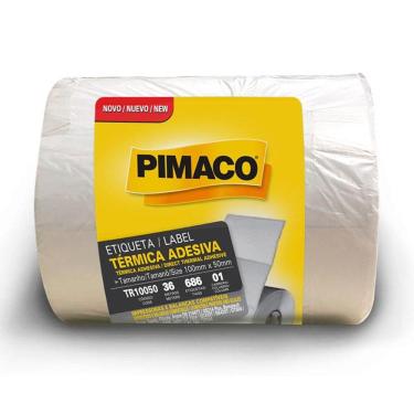 Imagem de Etiqueta adesiva térmica TR10050 com 686 etiquetas Pimaco