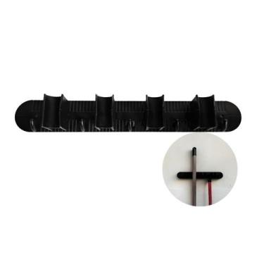 Imagem de Suporte Para Vassouras com 4 Encaixes Preto Nitron