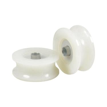 Imagem de Kit 2 Roldana Portão Nylon 70mm Tubo Larga - Fp
