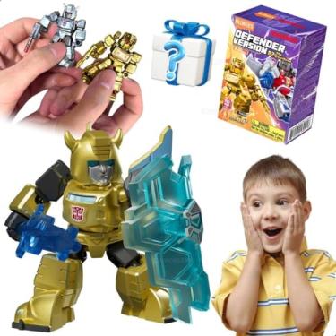 Imagem de Action Figure Transformers Defender Versão 02 A Queda Bonecos Blocos de Montar Brinquedo Infantil Educativo Colecionável Presente Aniversário Natal Dia das Crianças