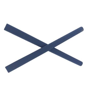 Imagem de Caulo Meias auriculares de substituição compatíveis com armação de óculos de sol Oakley Metal Plate TI OX5153 (azul escuro - 1 par)