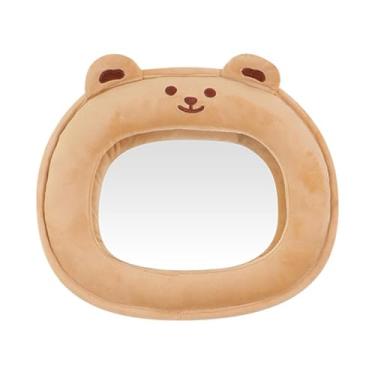 Imagem de Fenteer Espelho retrovisor para bebê, Clear View, portátil, acessórios automotivos essenciais, espelho retrovisor inquebrável para banco traseiro de carro, Urso