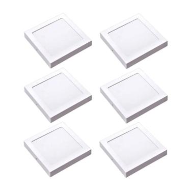 Imagem de Kit 6 Painel Led Sobrepor Quad Luz Neutra 4000K 24W 29Cm