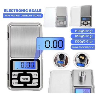 Imagem de Mini Balança Digital De Alta Precisão 0,1G Até 500G