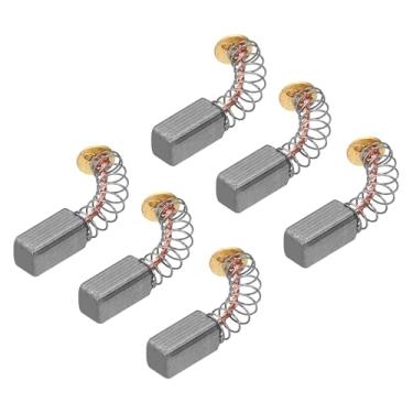 Imagem de PATIKIL Escovas de carbono 0,39 x 0,2 x 0,20 polegadas para motores elétricos, ferramenta elétrica, esmerilhadeira angular, serra de mesa, reparo de peças sobressalentes, pacote com 6