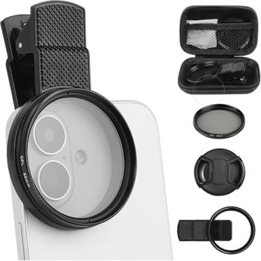 Imagem de Filtro para Celular CPL Polarizador Clipe Anti Reflexo 52mm