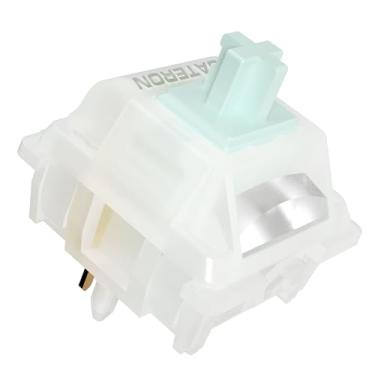 Imagem de Interruptores de teclado Gateron amarelo leitoso verde Tea Pro V3, interruptores táteis de 5 pinos pré-lubrificados com poste guia de luz para teclado mecânico MX para jogos (Pro Brown V3, 10 peças)