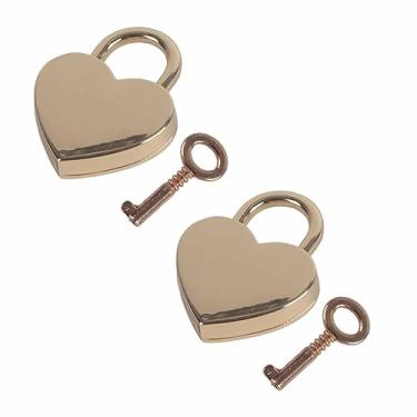 Imagem de KIMISS Fábrica Direta 30 * 39mm de Cadeado de Coração de Bronze Antigo, Trava de Hardware Deco, Cores personalizáveis: Antiguidade, Bronze Antigo, Preto-are (#15)