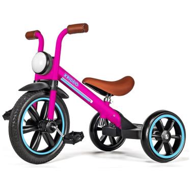 Imagem de Triciclo Infantil com Luz Frontal e Altura do Assento Ajustável para Crianças de 2 a 5...