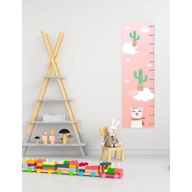 Imagem de Régua de Crescimento Infantil Lhama Adesivo Decorativo - Ideiative Des