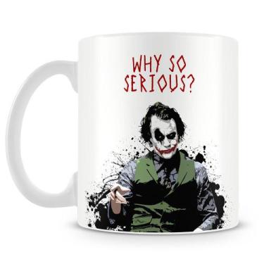 Imagem de Caneca Coringa - Why So Serious - 325ml - Cerâmica de Alta Qualidade -