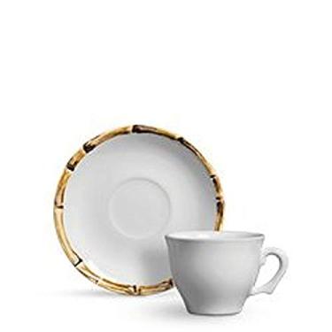 Imagem de Conjunto 6 Xicaras Café C/Pires Bambu Scalla Ceramica