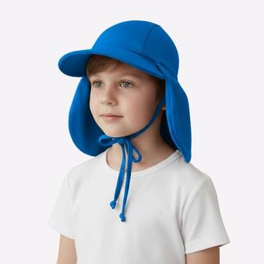 Imagem de Chapéu Boné Bebê Infantil Proteção Solar Com Aba E Cordinha - Fofotinh