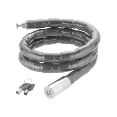 Imagem de Trava Cadeado Espiral Antifurto 22x1000mm Preta (LuaTek)