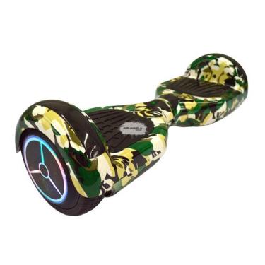 Imagem de Hoverboard Skate Elétrico Led Bluetooth E Bolsa Cores - HNQ, Verde cam