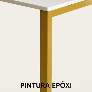Imagem de Aparador Luxo Dourado Off White  Decoração Moderna e Minimalista  Dire