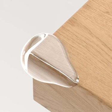 Imagem de Pacote com 10 protetores de canto, proteção de canto para móveis, capa transparente, bordas afiadas para móveis e mesas com adesivo