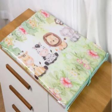 Imagem de Trocador de Fraldas Americano Sublimado com Capa Bebê Cômoda (Floresta)
