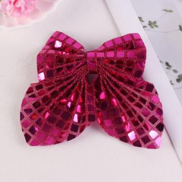 Imagem de Cachecol de cabelo para mulheres, lantejoulas xadrez, laços de cabelo elásticos, cordas, suporte de rabo de cavalo, acessórios de cabelo