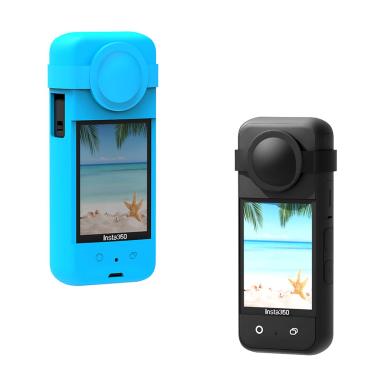 Imagem de Capa de Silicone com Proteção de Lentes para Câmera Insta360 X3