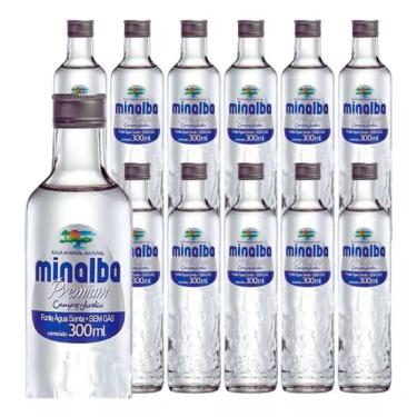 Imagem de AGUA MINERAL MINALBA PREMIUM SEM GÁS 300ML -PACK COM 12 UNID