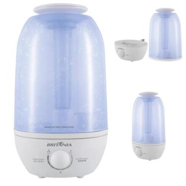 Imagem de Umidificador de Ar 2,4 Litros Ultrassônico Funciona até 22h Britânia