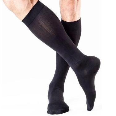 Imagem de Meia 3/4 Panturrilha Masculina 193B 15-20 MMHG URBAN Sigvaris, Preto, 