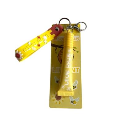 Imagem de Lip Gloss Labial Honey Mel Com Chaveiro - Love Rain - Batom Labial de Mel