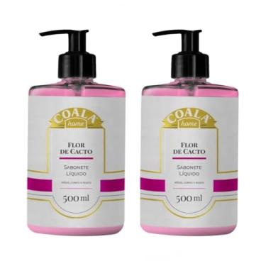 Imagem de Kit com 2 Sabonetes Líquidos para Mãos, Corpo e Rosto 500ml (Flor de Cacto)